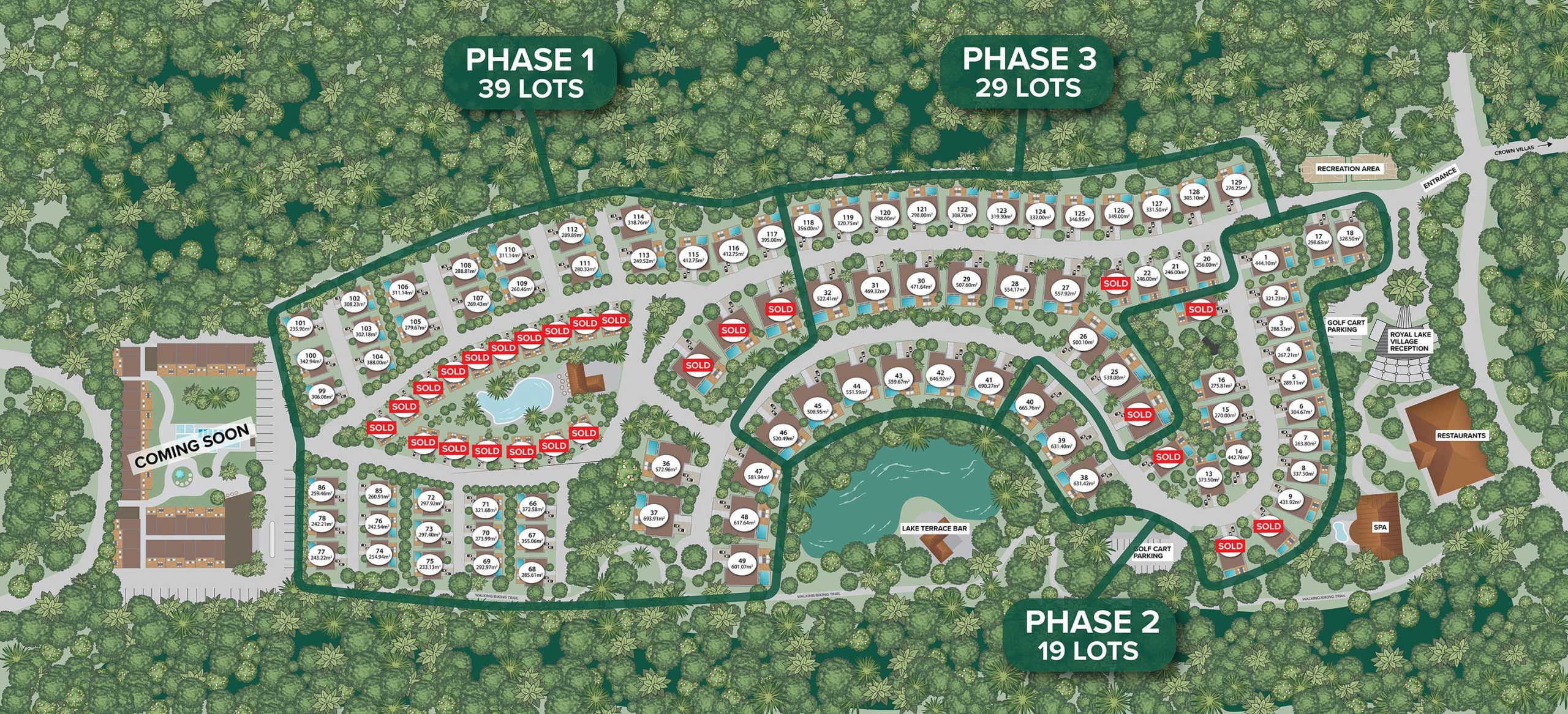 Map of Royal Lake Section